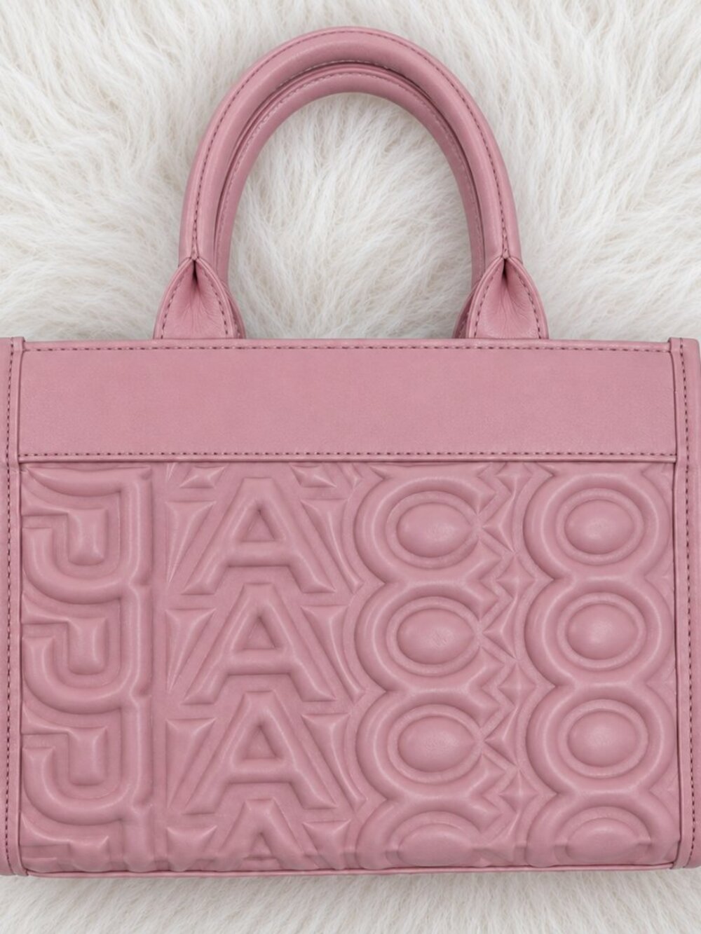 NWT Marc Jacobs The Tote Bag Dusty Rose Pink Embossed Crossbody Handbag - Picture 2 of 2